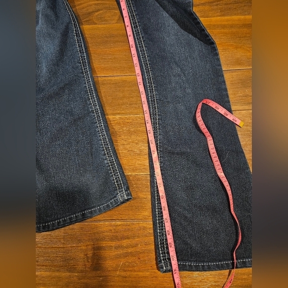 FADE TO BLUE WOMEN'S MODERN FLAIR STRETCH TECHNOLOGY BOLD STITCH JEANS SIZE 29 - Picture 15 of 16